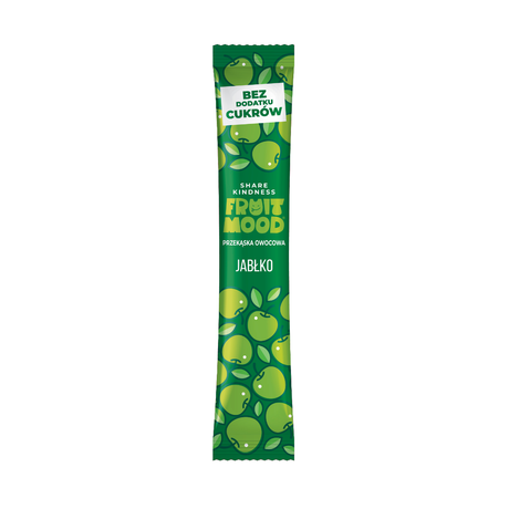 FRUIT MOOD Batonik owocowy Jabłko bez dodatku cukru 10 g - Batony owocowe - Sergio LLC - Sklep Fit-Land - Kup na www