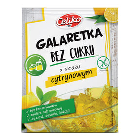 Celiko Galaretka Bez Cukru o smaku Cytrynowym 14 g bezglutenowa - Galaretki - Celiko - Sklep Fit-Land - Kup na www