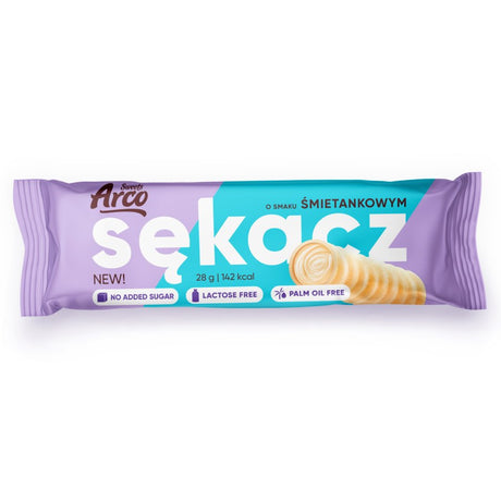 Sękacz Arco Sweets o smaku śmietankowym bez dodatku cukru, bez laktozy 28 g - Sękacze - Sklep Fit-Land - Sklep Fit-Land - Kup na www