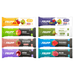 Zestaw FRUPP i FRUPP KIDS Baton liofilizowany MIX smaków 8 szt