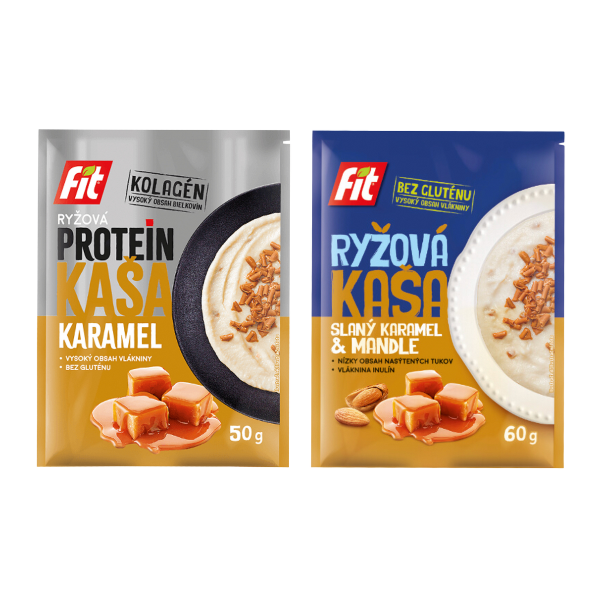 Zestaw Fit Kaszka Ryżowa MIX karmelowych smaków 2 szt