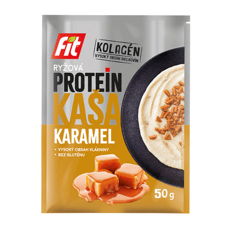 Fit Kaszka Proteinowa Ryżowa Karmelowa 50 g - Kaszka ryżowa - Usovsko Food - Sklep Fit-Land - Kup na www