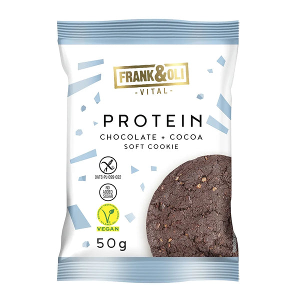 Frank&Oli Ciasteczko proteinowe Brownie Czekolada i Kakao 50 g - Ciasteczka proteinowe - Frank&Oli - Sklep Fit-Land - Kup na www