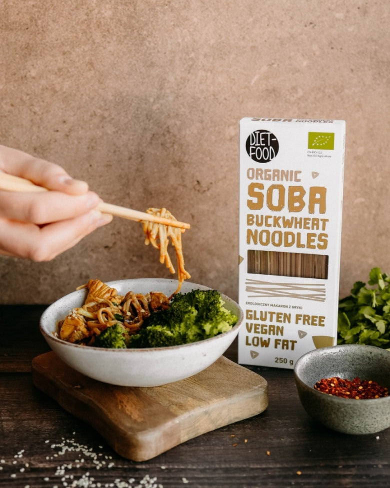 DIET FOOD Bio Makaron Gryczany Soba 250 g - Makarony - PPHU MIPAMA E