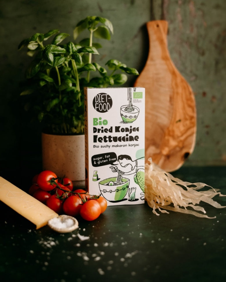 DIET FOOD Bio Suchy Makaron Shirataki Konjac Fettucine 80 g - Makarony konjac - PPHU MIPAMA E