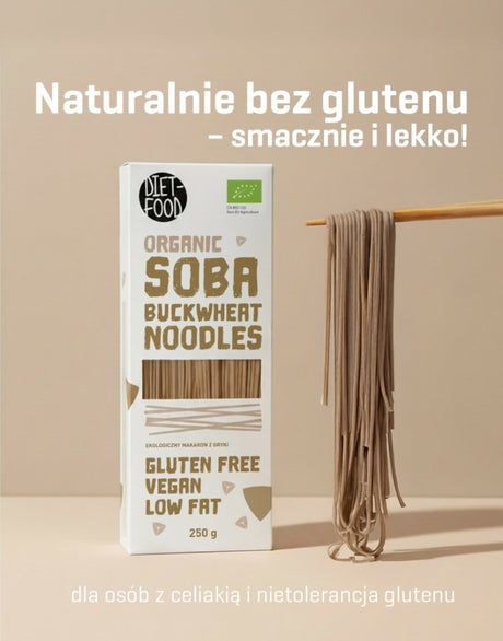 DIET FOOD Bio Makaron Gryczany Soba 250 g - Makarony - PPHU MIPAMA E