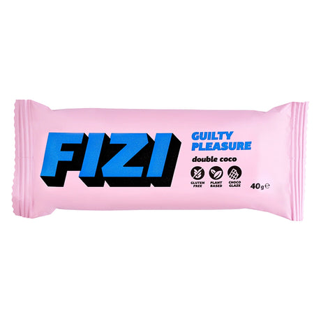 FIZI Double Coco Baton bezglutenowy Double Coco w polewie czekoladowej 40 g - Baton bezglutenowy - FIZI - Sklep Fit-Land - Kup na www