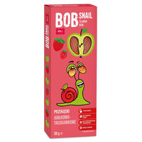 BOB SNAIL Rollsy owocowe Jabłko Truskawka 30 g - Przekąski owocowe - Bob Snail - Sklep Fit-Land - Kup na www