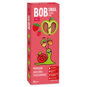 BOB SNAIL Rollsy owocowe Jabłko Truskawka 30 g - Przekąski owocowe - Bob Snail - Sklep Fit-Land - Kup na www