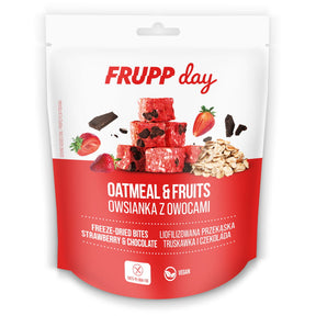 FRUPP Day kostki owsiane - Truskawka i czekolada 25 g - Przekąski liofilizowane - FRUPP - Sklep Fit-Land - Kup na www