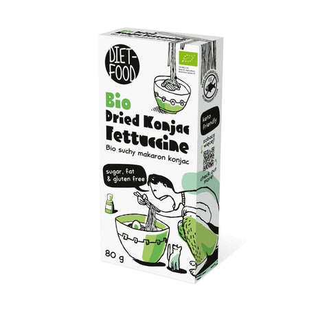 DIET FOOD Bio Suchy Makaron Shirataki Konjac Fettucine 80 g - Makarony konjac - PPHU MIPAMA E