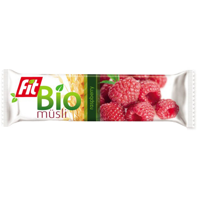 Fit BIO Baton musli malinowy 30g - Batony zbożowe - Usovsko Food - Sklep Fit-Land - Kup na www.fit-land.eu