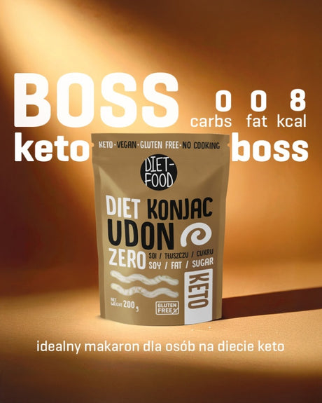 DIET FOOD Makaron Shirataki Konjac Udon 270 g - Makarony - Sklep Fit-Land - Sklep Fit-Land - Kup na www