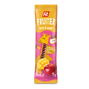 Fit Fruiter Przekąska owocowa Jabłko i Mango 15 g - Przekąski owocowe - Fit - Sklep Fit-Land - Kup na www