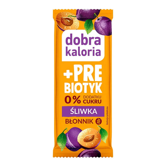 Dobra Kaloria Baton daktylowy Śliwka z Prebiotykiem 35 g - Batony owocowe - Kubara Sp. z o.o. - Sklep Fit-Land - Kup na www.fit-land.eu