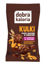 Dobra Kaloria Kulki śniadaniowe Płatki Owsiane i Belgijska Czekolada 40 g - Kulki mocy - Kubara Sp