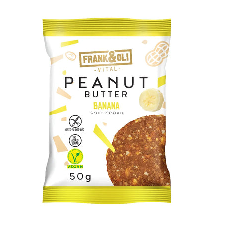 Frank&Oli Ciasteczko Peanut Butter i Banan 50 g - Ciasteczko - Frank&Oli - Sklep Fit-Land - Kup na www