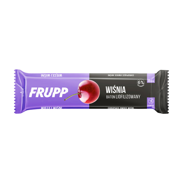 FRUPP Baton liofilizowany Wiśnia 10 g - Baton owocowy - Sklep Fit-Land - Sklep Fit-Land - Kup na www.fit-land.eu