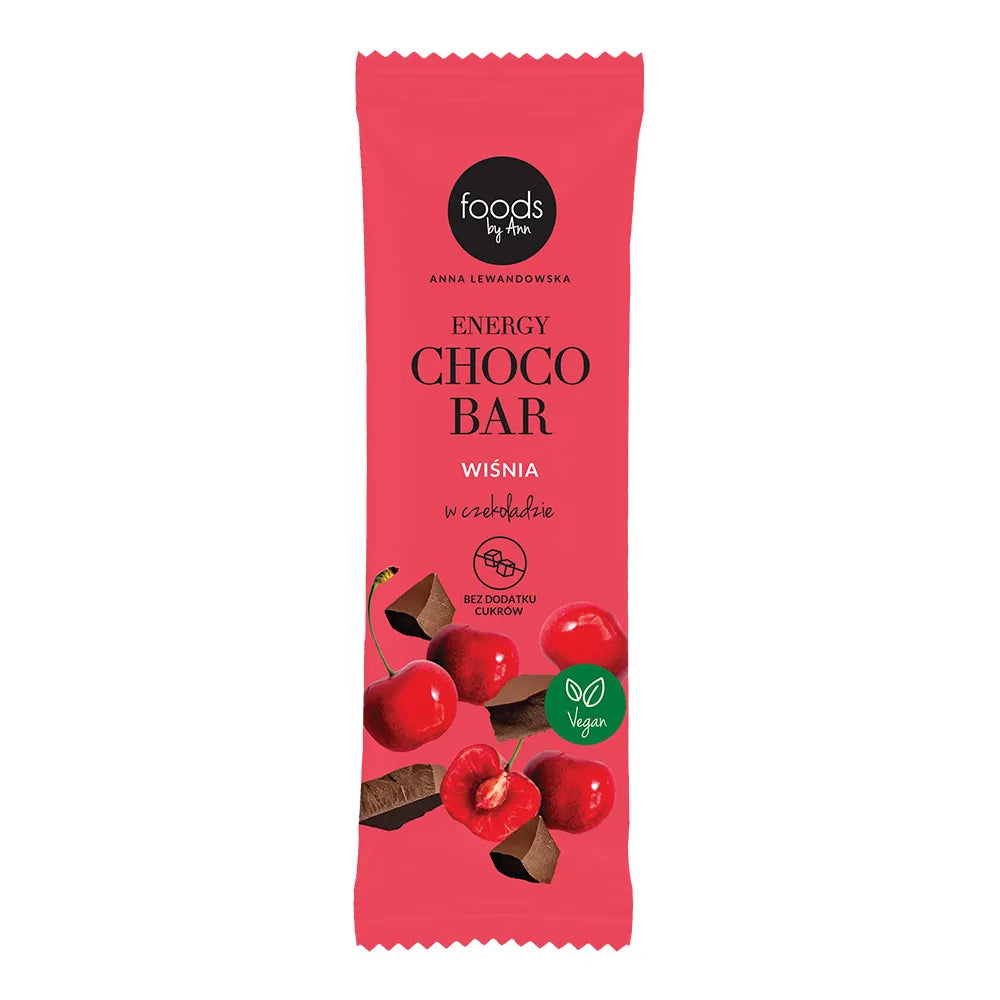 Foods by Ann Baton Energy Choco Bar Wiśnia w Czekoladzie 35 g - Baton daktylowy - Foods by Ann - Sklep Fit-Land - Kup na www