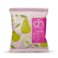 CRISPY NATURAL Gruszka 100% - Suszone chipsy z gruszki - Chipsy owocowe - Crispy Natural - Sklep Fit-Land - Kup na www