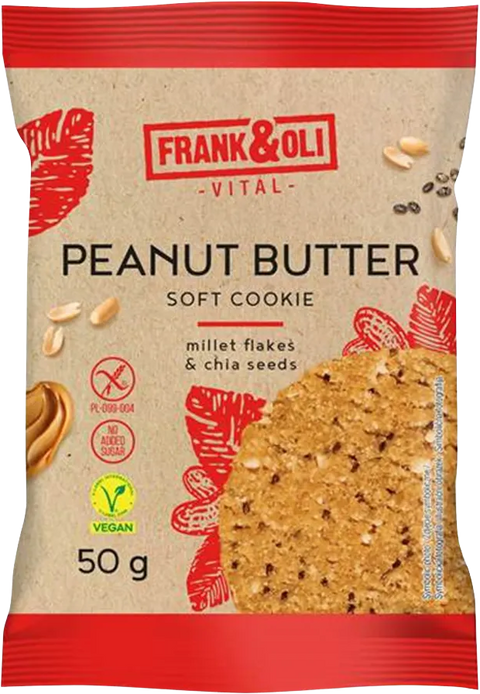 Frank&Oli Ciasteczko jaglane z Pastą Orzechową i Chia 50 g