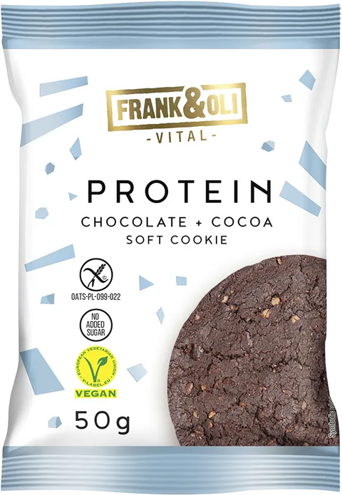 Frank&Oli Ciasteczko proteinowe Brownie Czekolada i Kakao 50 g