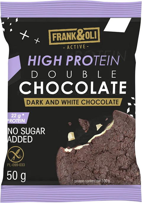 Frank&Oli Ciastko proteinowe Podwójnie Czekoladowe 50 g