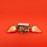 Fit SMOOTHIE Baton owocowo-warzywny z truskawką i rabarbarem 32 g - Baton owocowy - Usovsko Food - Sklep Fit-Land - Kup na www