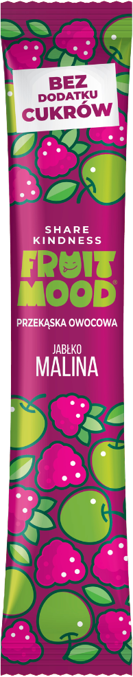 FRUIT MOOD Batonik owocowy Malina bez dodatku cukru 10 g
