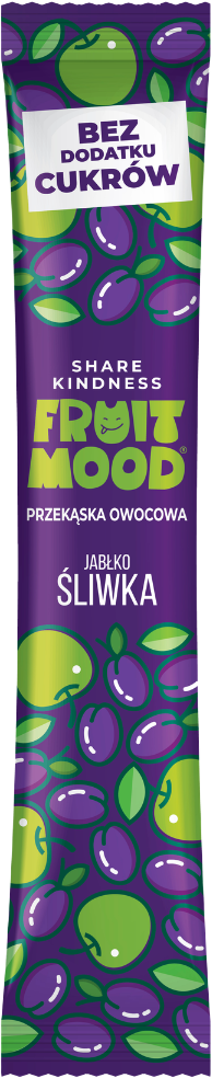 FRUIT MOOD Batonik owocowy Śliwka bez dodatku cukru 10 g