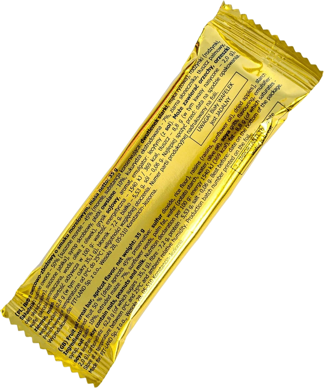 Baton owocowo-zbożowy o smaku morelowym 35 g