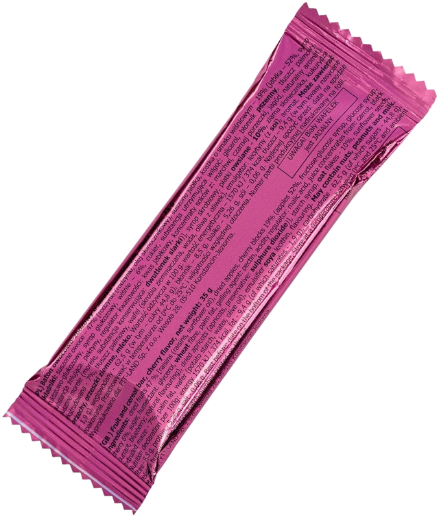 Baton owocowo-zbożowy o smaku wiśniowym 35 g