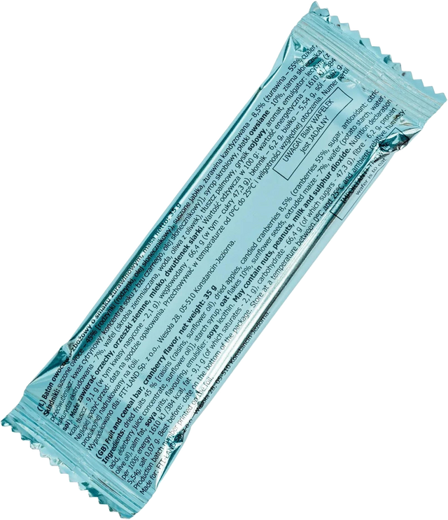 Baton owocowo-zbożowy o smaku żurawinowym 35 g