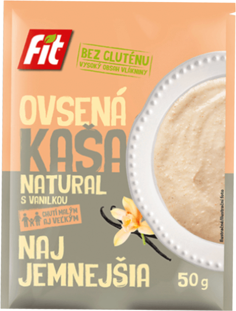 Fit Kaszka owsiana naturalna z wanilią 50 g