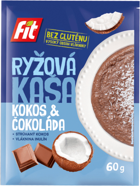 Fit Kaszka ryżowa kokos i czekolada 60 g