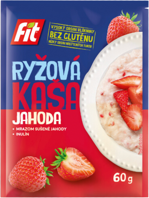 Fit Kaszka ryżowa truskawkowa 60 g