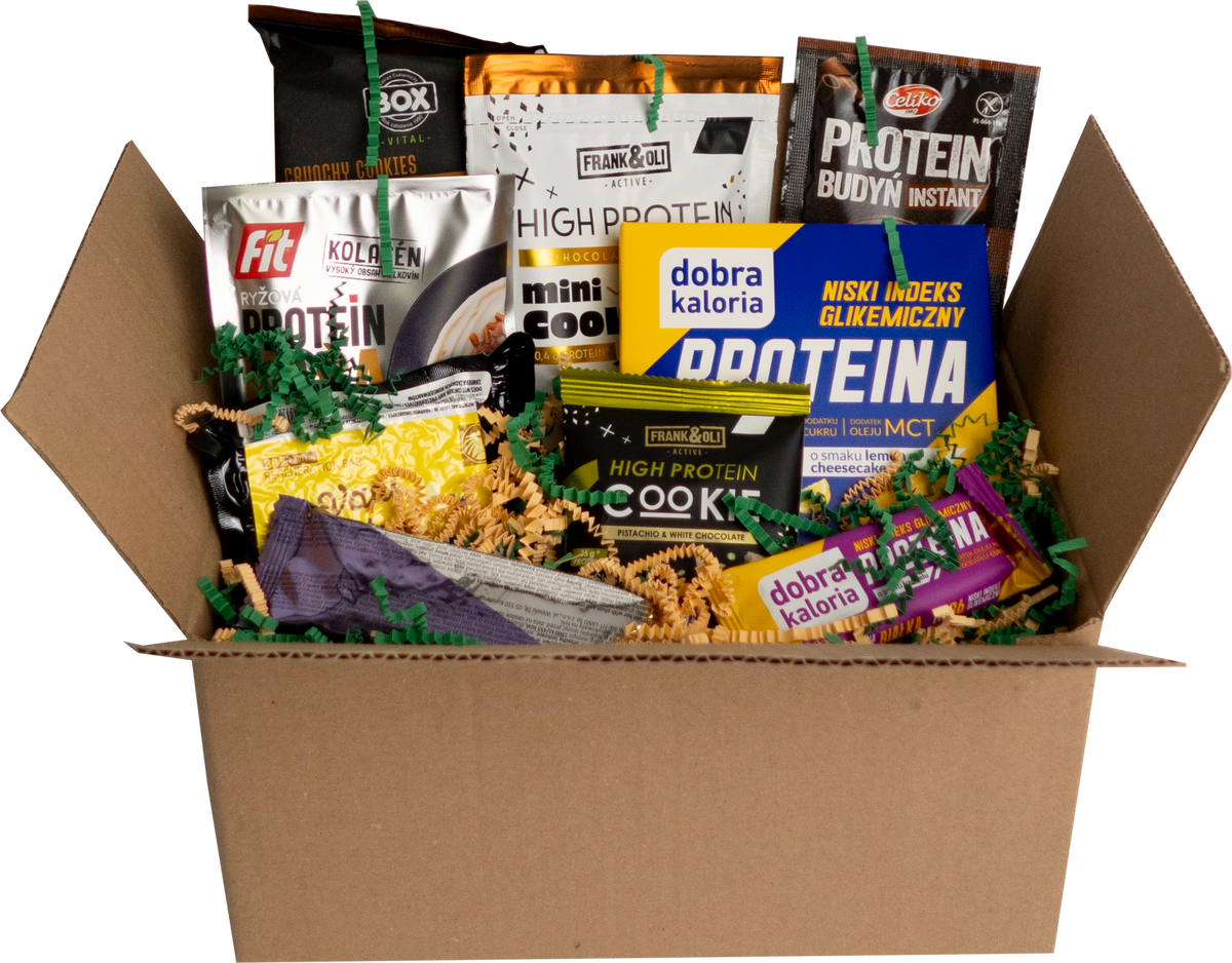 Protein BOX — zestaw przekąsek o wysokiej zawartości białka