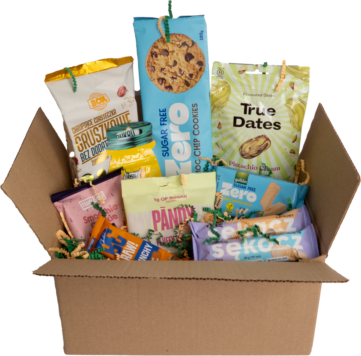Sugar Free BOX — zestaw słodkich przekąsek bez cukru
