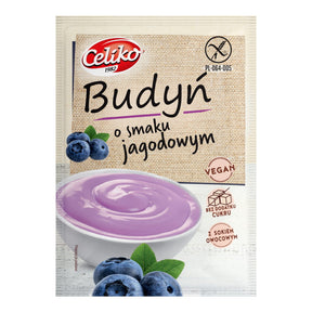 Celiko Budyń o smaku jagodowym 40 g bezglutenowy - Budynie - Celiko - Sklep Fit-Land - Kup na www
