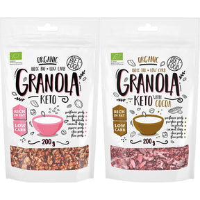 Zestaw DIET FOOD 100% BIO Granola KETO MIX smaków 2 szt