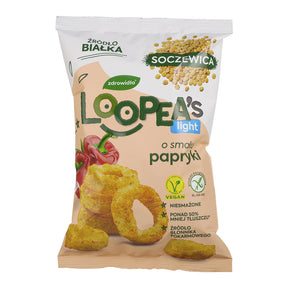 Loopea's Light Chrupki z soczewicy o smaku Papryki 50 g - Chrupki - Loopea's - Sklep Fit-Land - Kup na www