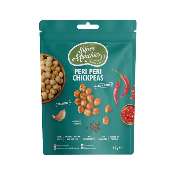 Super Munchies Chipsy Vacuum Cooked Ciecierzyca Peri Peri 35 g - Chipsy warzywne - Super Munchies - Sklep Fit-Land - Kup na www
