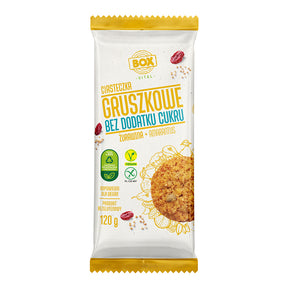 ZPC BOX Ciasteczka Gruszka, Żurawina i Amarantus bez dodatku cukru 120 g - Ciasteczka - ZPC BOX - Sklep Fit-Land - Kup na www