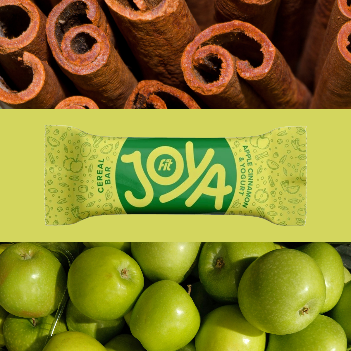 Fit JOYA Baton zbożowy jabłko z cynamonem w jogurcie 40 g - Baton zbożowy - Usovsko Food - Sklep Fit-Land - Kup na www