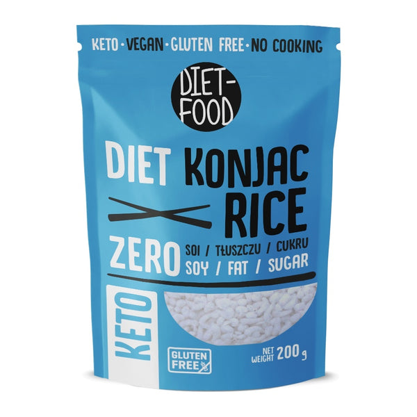 DIET FOOD Makaron Shirataki Konjac Ryż 270 g - Makarony konjac - DIET FOOD - Sklep Fit-Land - Kup na www