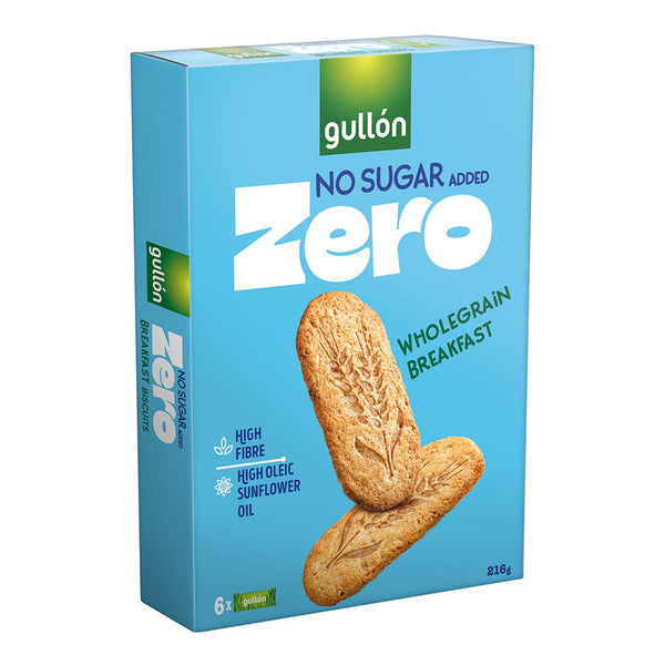 Gullon Ciasteczka ze zbóż pełnoziarnistych bez dodatku cukru, 216 g - Ciasteczka - Gullon - Sklep Fit-Land - Kup na www