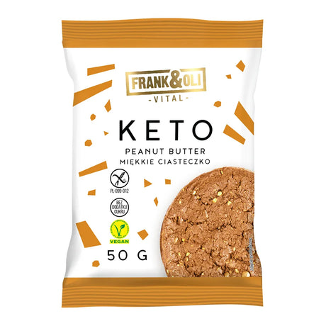 Frank&Oli Ciasteczko KETO Peanut Butter 50 g - Ciasteczko - Frank&Oli - Sklep Fit-Land - Kup na www