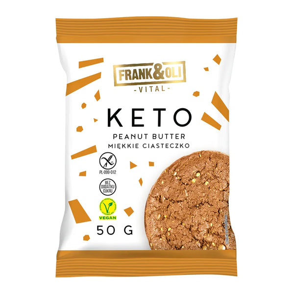 Frank&Oli Ciasteczko KETO Peanut Butter 50 g - Ciasteczka keto - Frank&Oli - Sklep Fit-Land - Kup na www