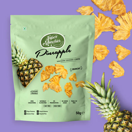 Super Munchies Chipsy Vacuum Cooked Ananas 50 g - - Sklep Fit-Land - Sklep Fit-Land - Kup na www