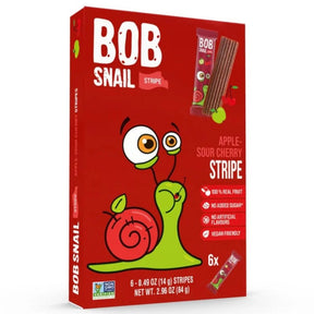 BOB SNAIL Paski owocowe Jabłko Wiśnia 84 g - Przekąski owocowe - Bob Snail - Sklep Fit-Land - Kup na www
